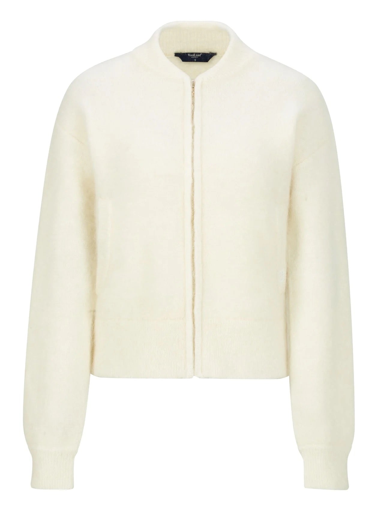 Tinden Knitted Bomber Jacket Snow White