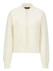Tinden Knitted Bomber Jacket Snow White