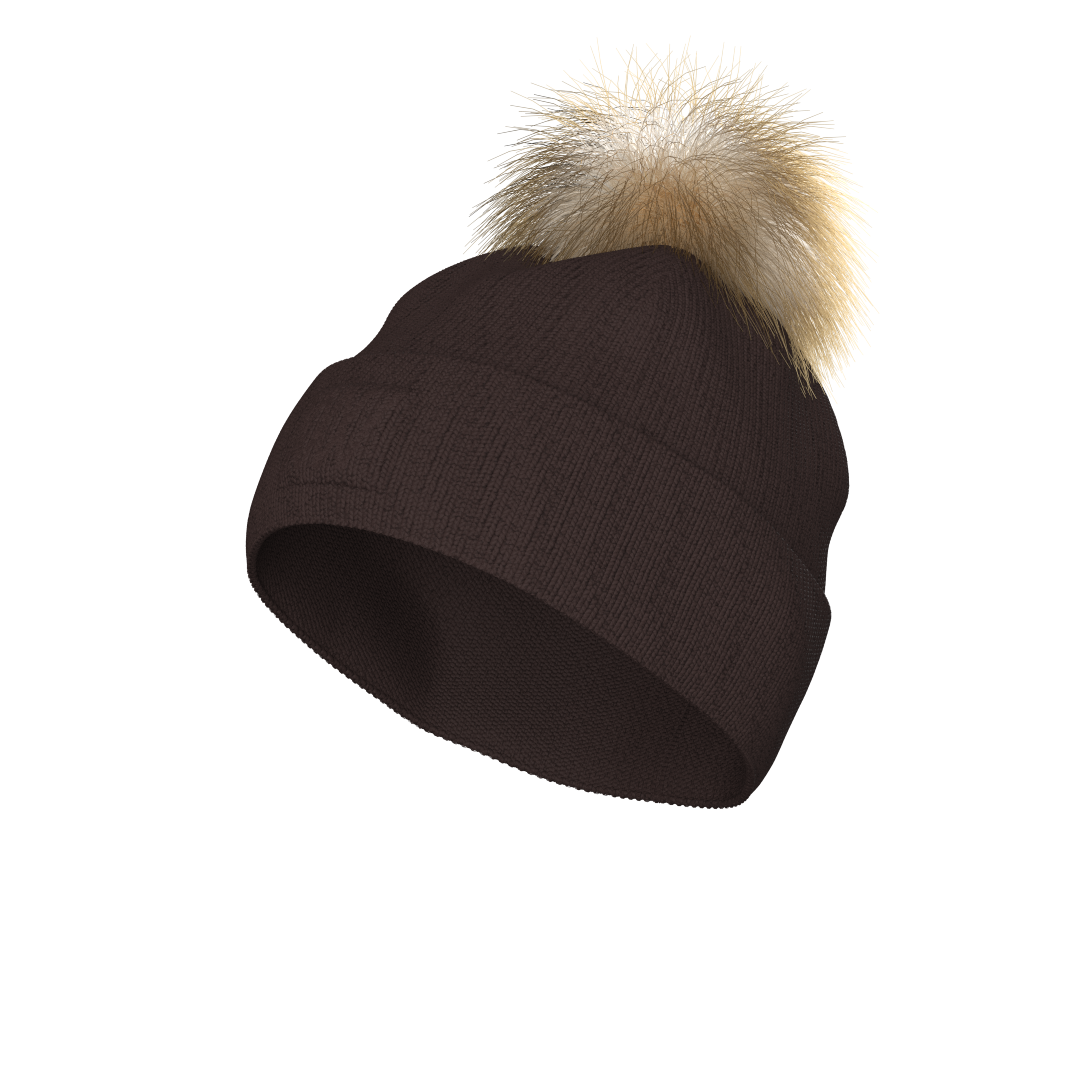 Geilo PomPom Hat Brown