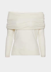 Delphine Merino Top White