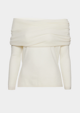 Delphine Merino Top White