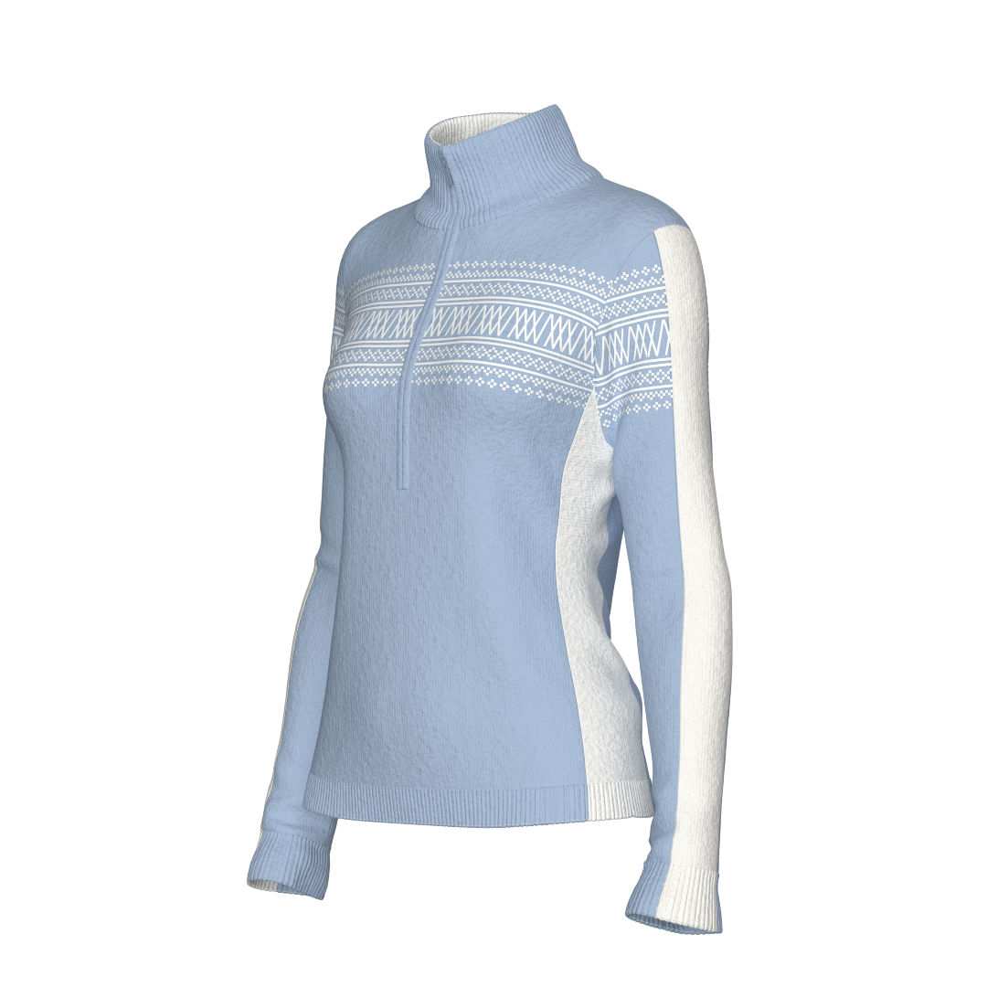 Signature 1/4-zip Light Blue