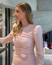 Mini Ruched Dress Pink