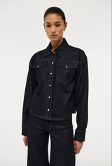 Resonate Shacket Raw Indigo