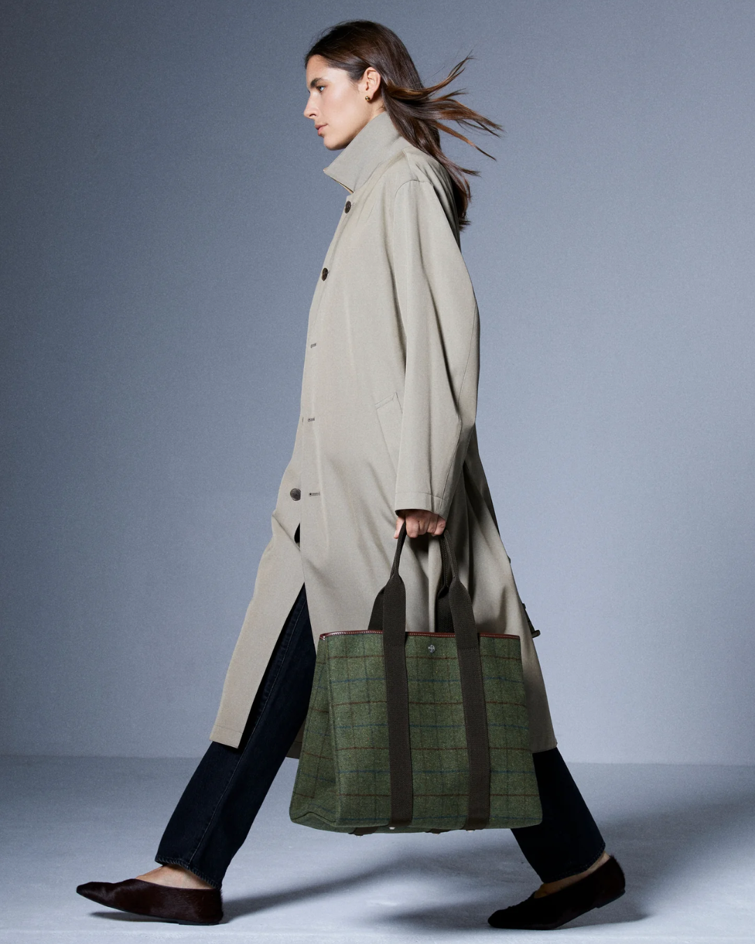 TRAVERSÉE L - Hunting Tweed Khaki
