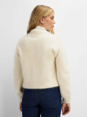 Tinden Knitted Bomber Jacket Snow White