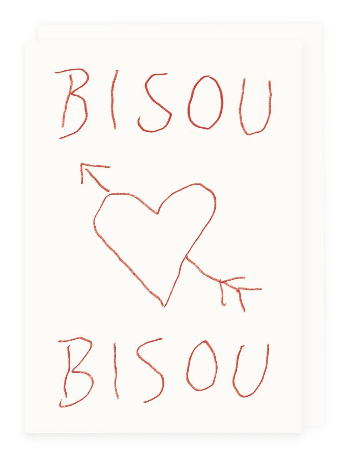 Folding Card "Bisou Bisou"