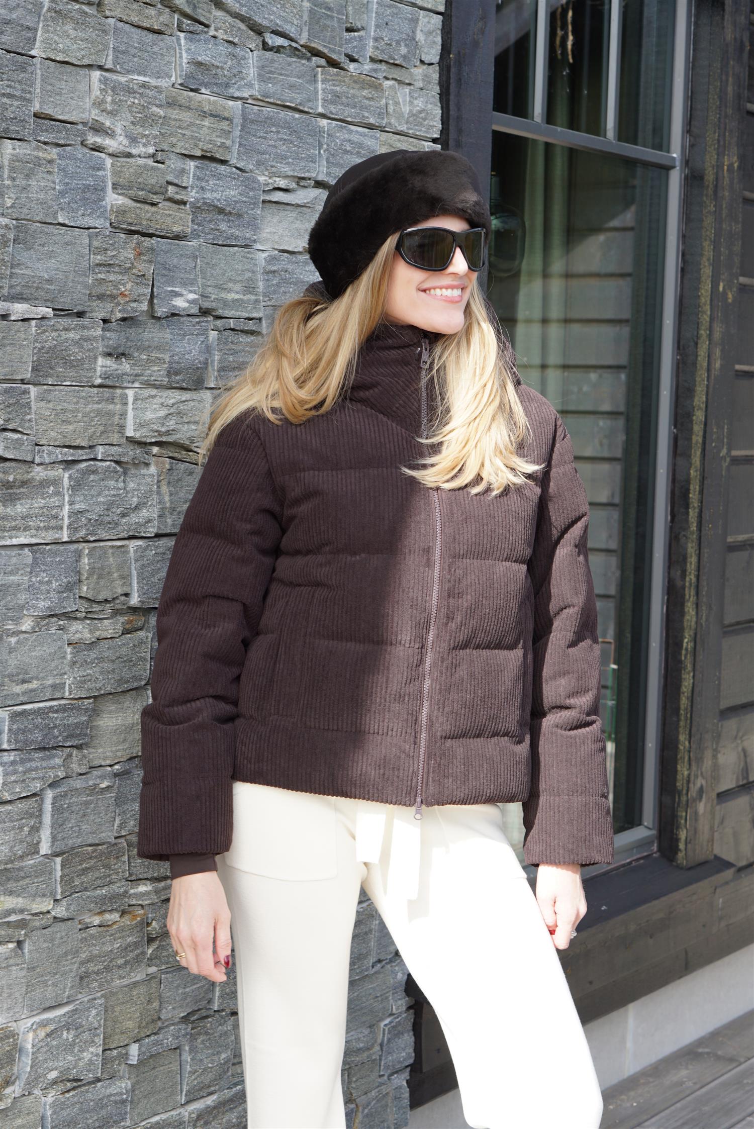 Britt Ski Jacket Brown