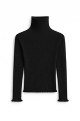 Minny Merino Turtleneck Black