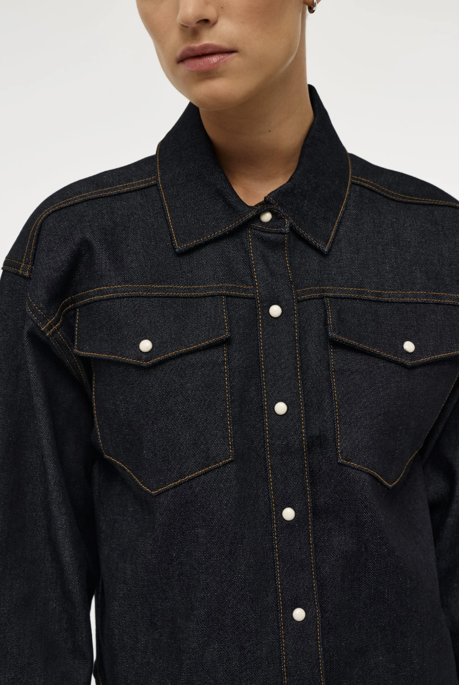 Resonate Shacket Raw Indigo