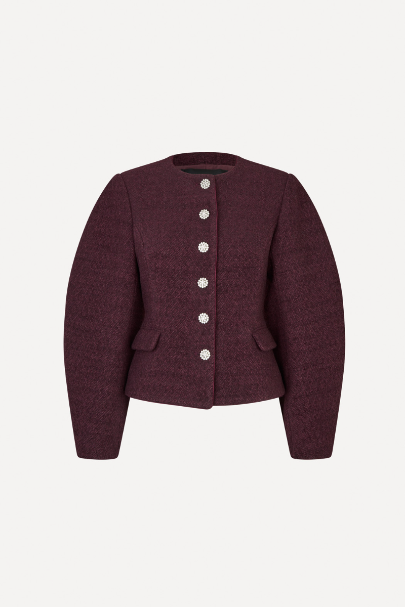 Cocoon Sleeved Jacket Zinfandel
