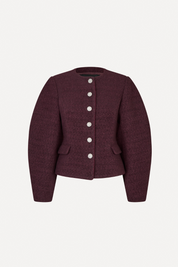 Cocoon Sleeved Jacket Zinfandel