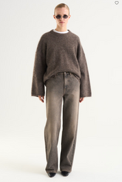 Mireya Knitted Sweater Dk Taupe