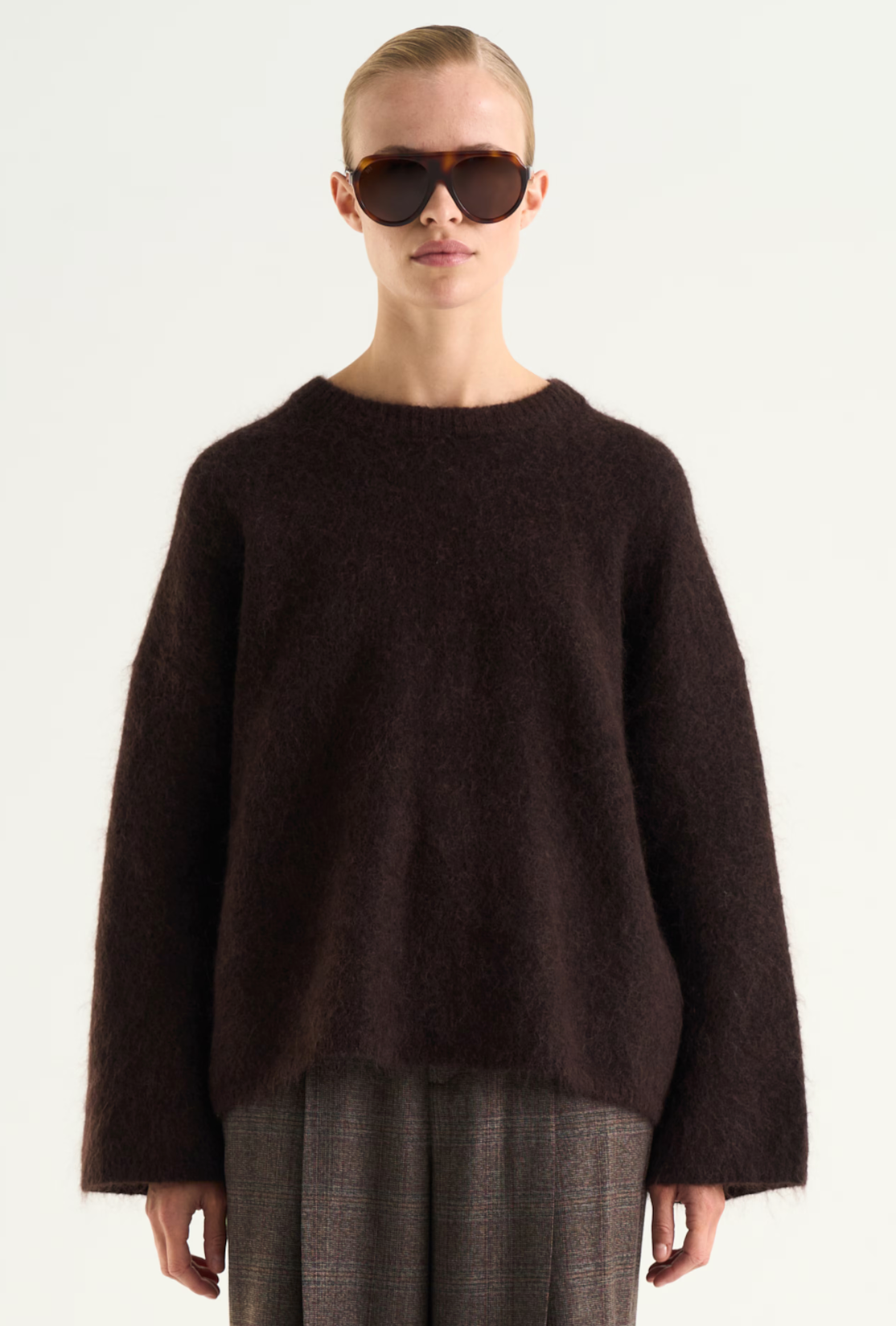 Mireya Knitted Sweater Mocha Brown