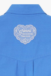 Stretch Cotton Cropped Bowling Shirt