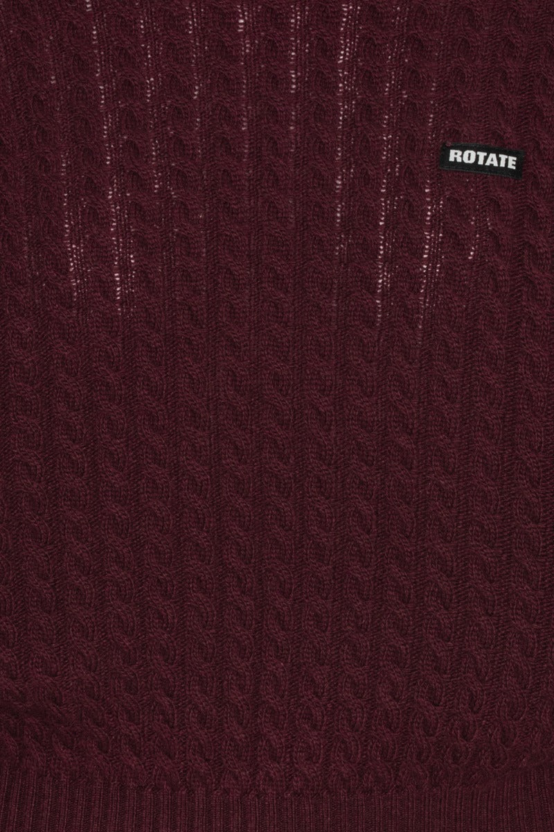 Cable Crewneck genser