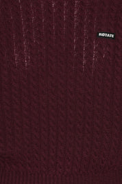 Cable Crewneck genser