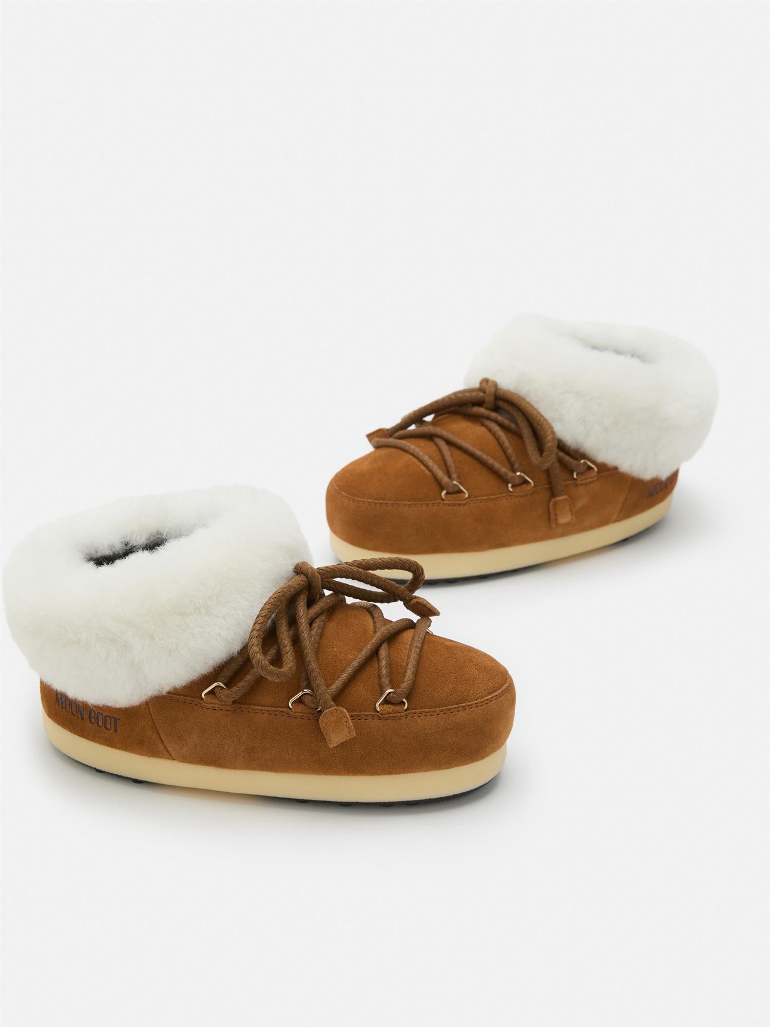 Evx Suede Mules Cognac/Natural