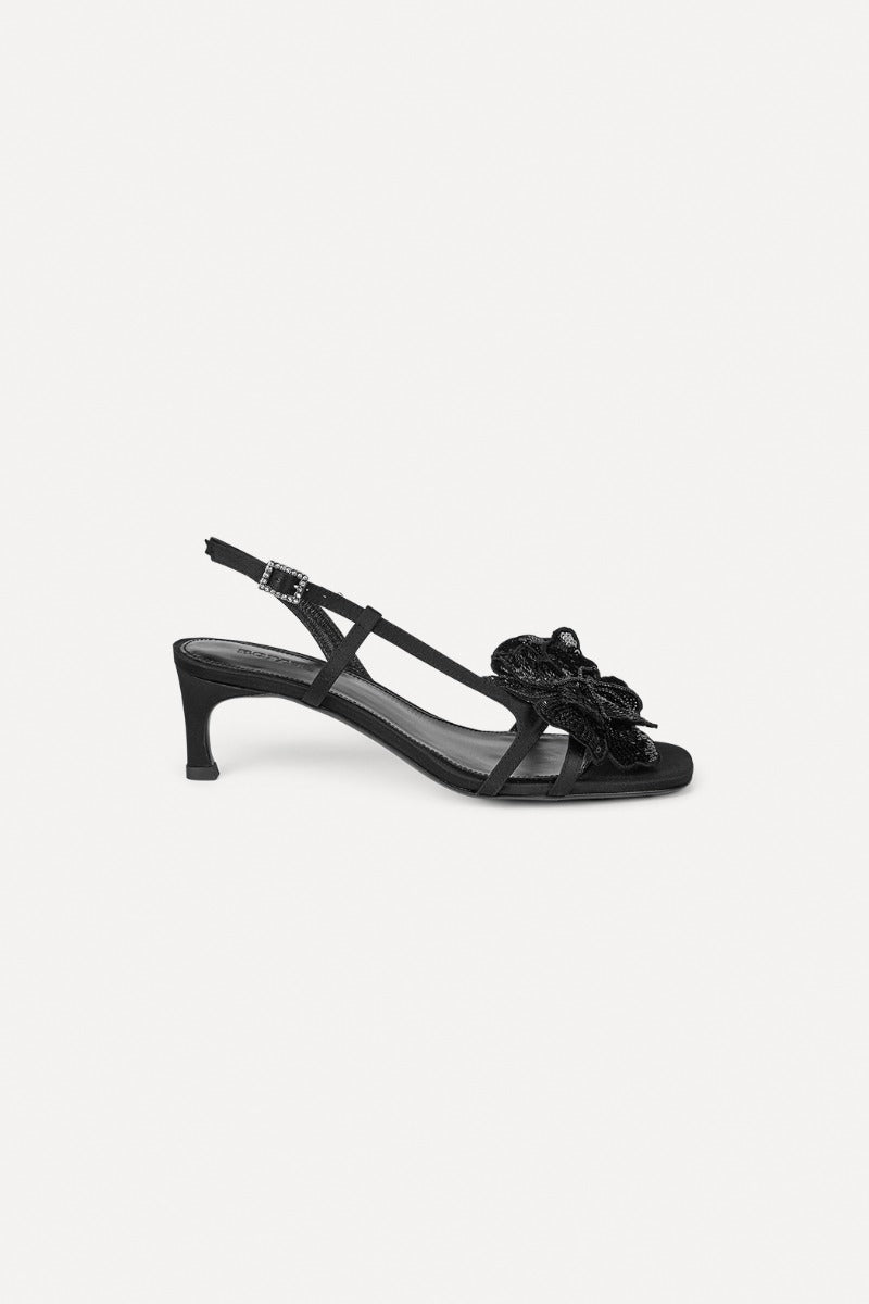 Satin Flower Sandal