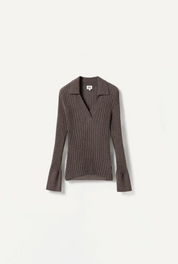 Veloria Knitted Top Dk Taupe