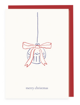 Folding Card "Merry Christmas" Christmas Tree Ball