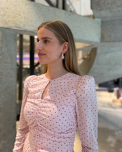 Mini Ruched Dress Pink