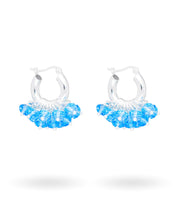 Mini Aquamarine Earrings Silver