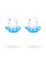 Mini Aquamarine Earrings Silver