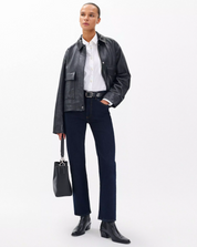 Harlow Mid-Rise Ankle Straight Dark Rinse