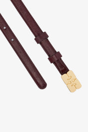 Kat Belt Small Naplack Burgundy