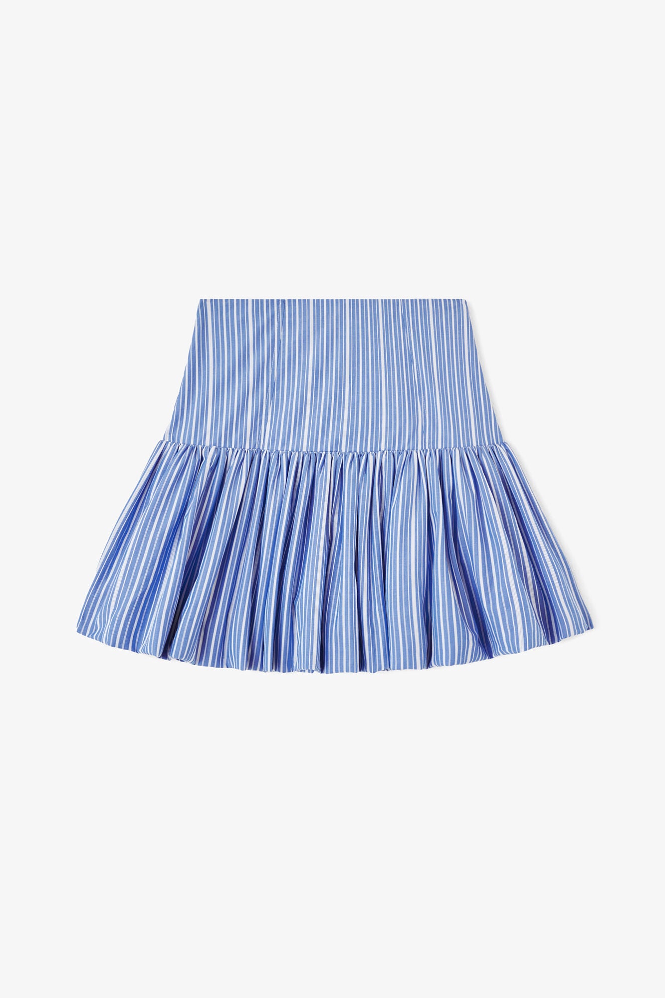 Stripe Cotton Mini Skirt