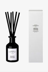 Black Glass Diffuser 200ml - Smoked Leather