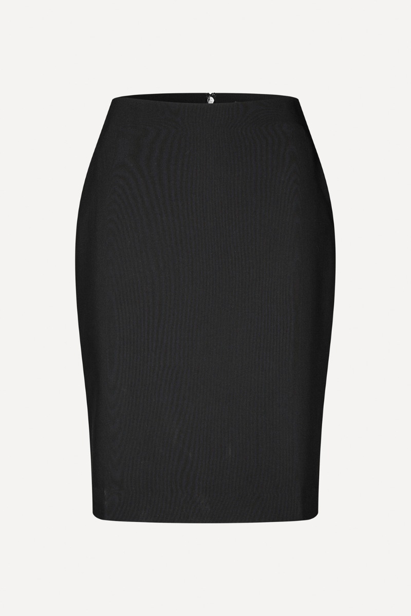 Cut Out Rhinestone Skirt Black