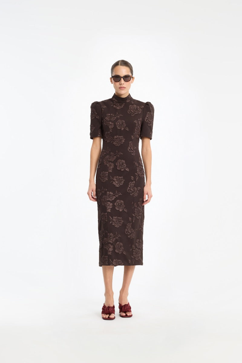 JACQUARD MIDI DRESS