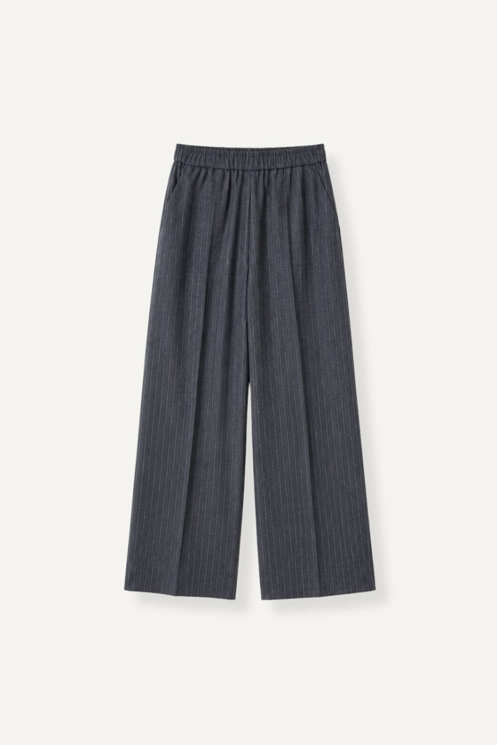 Linn Trousers Grey Pinstripe