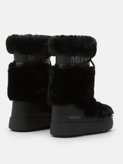 Ltrack Faux-Fur High Boots Black
