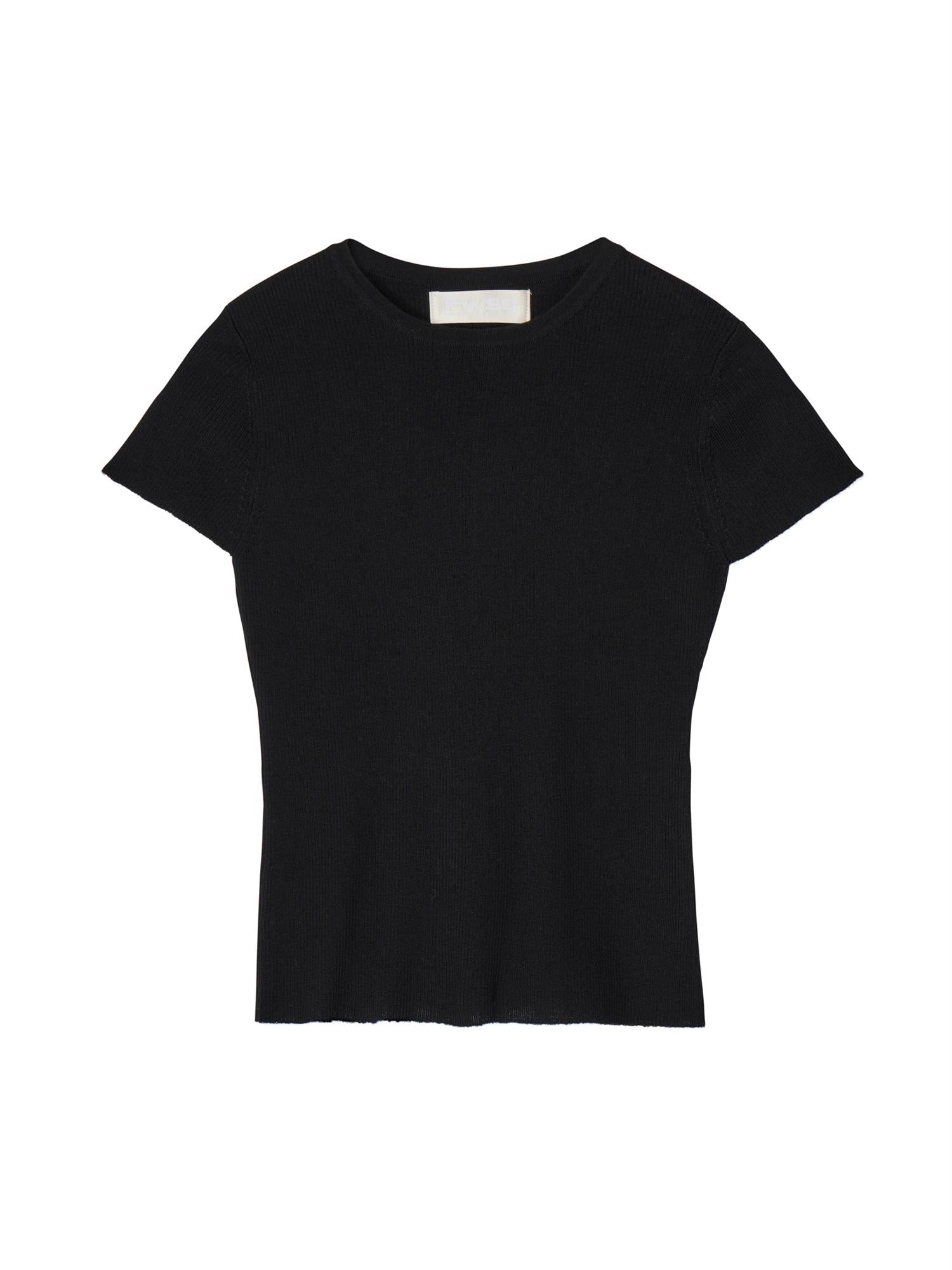 rib knit cap cleece tee