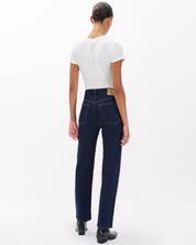 Harlow Mid-Rise Ankle Straight Dark Rinse