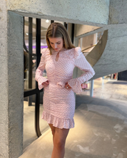 Mini Ruched Dress Pink