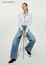 Flare Seam Light Denim