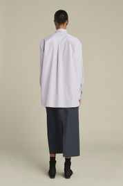 Carlotta Oversized Shirt Blue/Beige