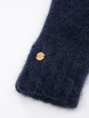 Raulandstind Strikkede Votter Dark Blue