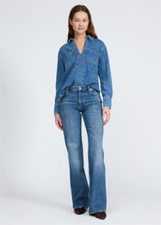 Josie Low Rise Relaxed Flare Flora