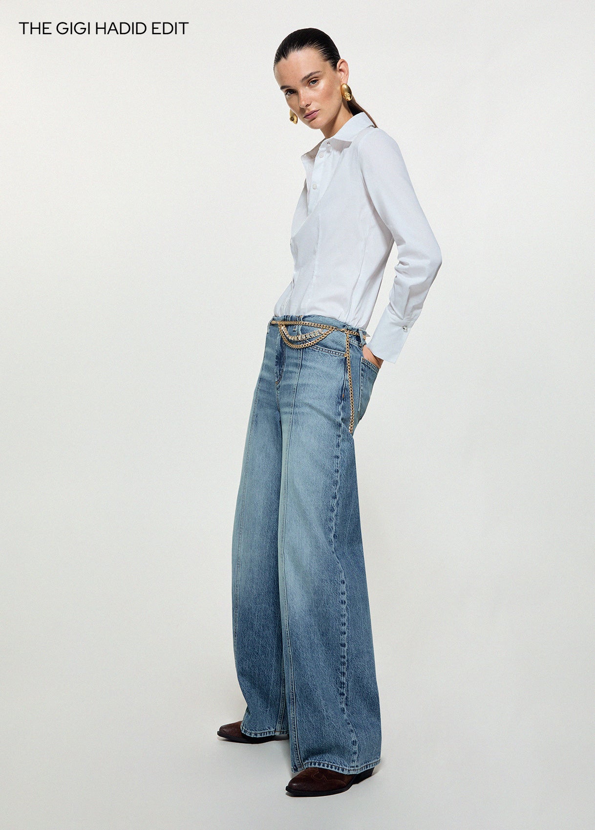Flare Seam Light Denim