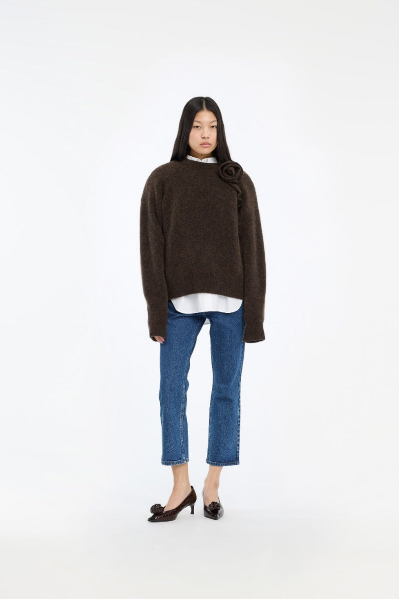 Knit Flower genser