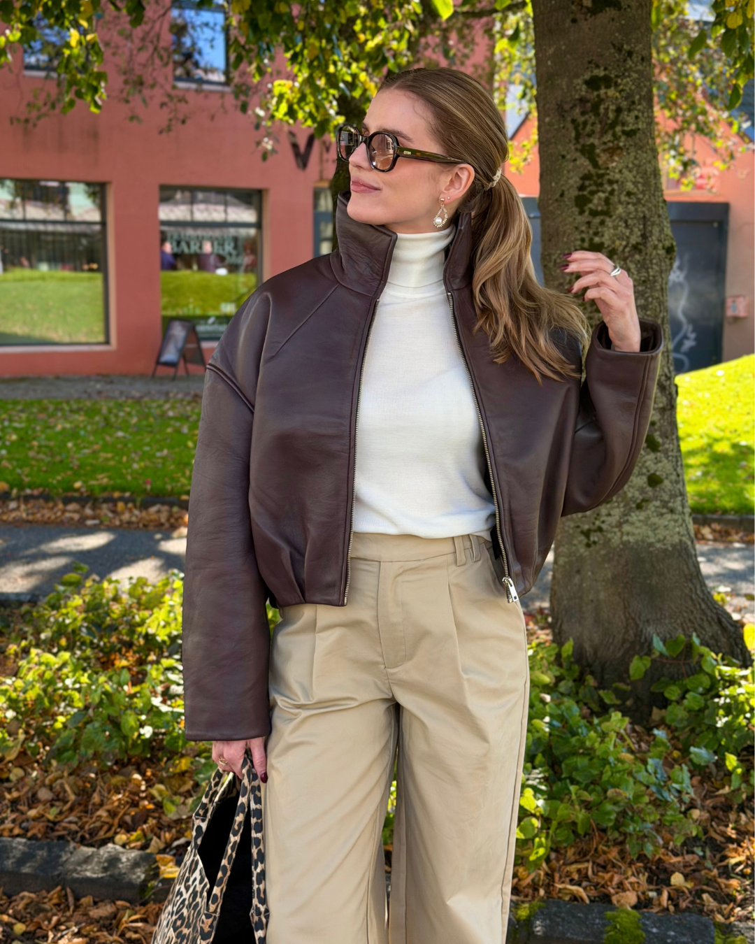 Bonded Leather Jacket Molé