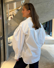 Compact Poplin Pleated Sleeve Shirt Bright White