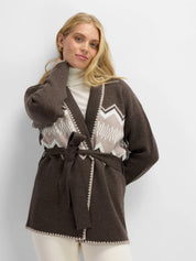 Rondslottet Cardigan Dark Brown