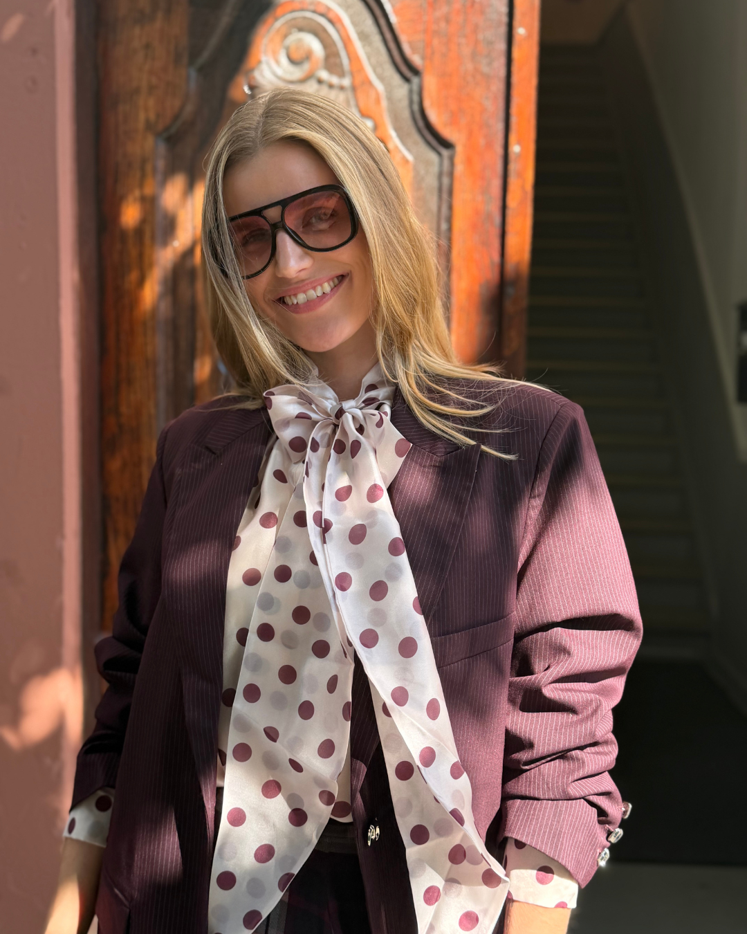 Ethelcras Shirt Grape Dot