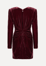Silk Velvet Mini Dress